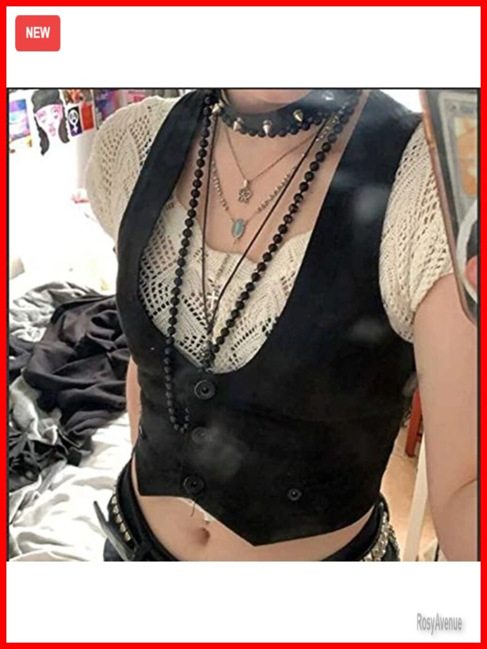 Women's Button Waistcoat Vest Dressy Crop Corset Bustier Racerback Tank Top - Picture 2 of 7